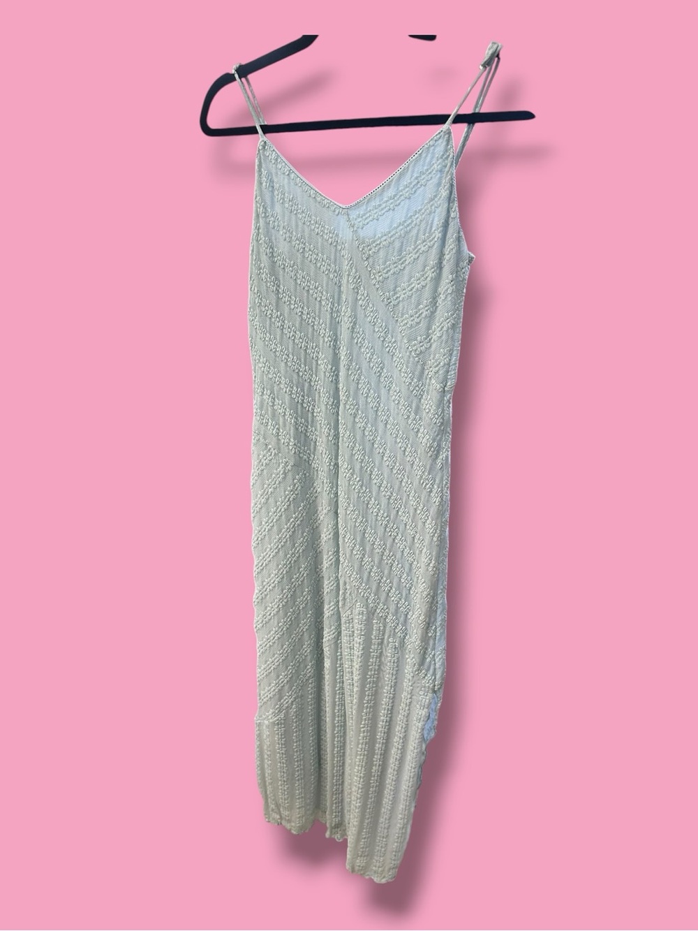 Light Blue Spaghetti Strap Maxi Dress